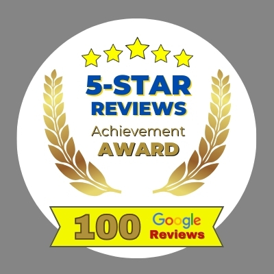 5-Star Customer Reviews Achievement Award